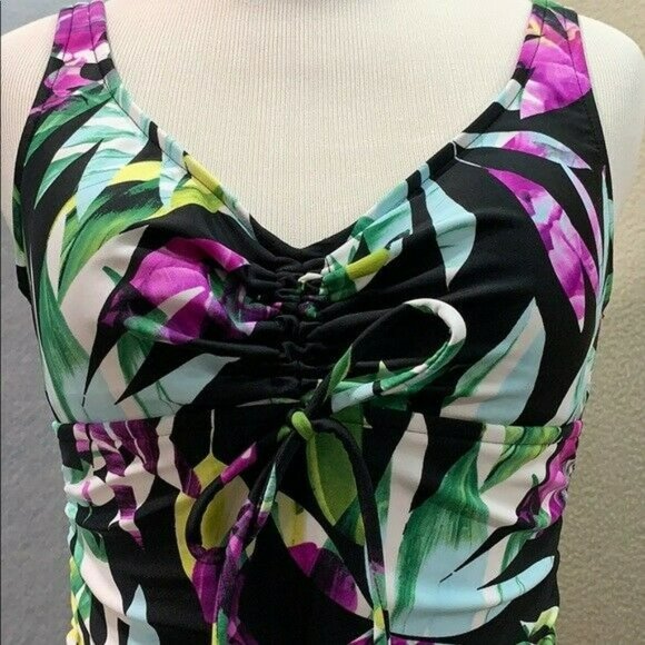 Tropical One Piece Swimsuit Size Small NWT - Picture 3 of 10